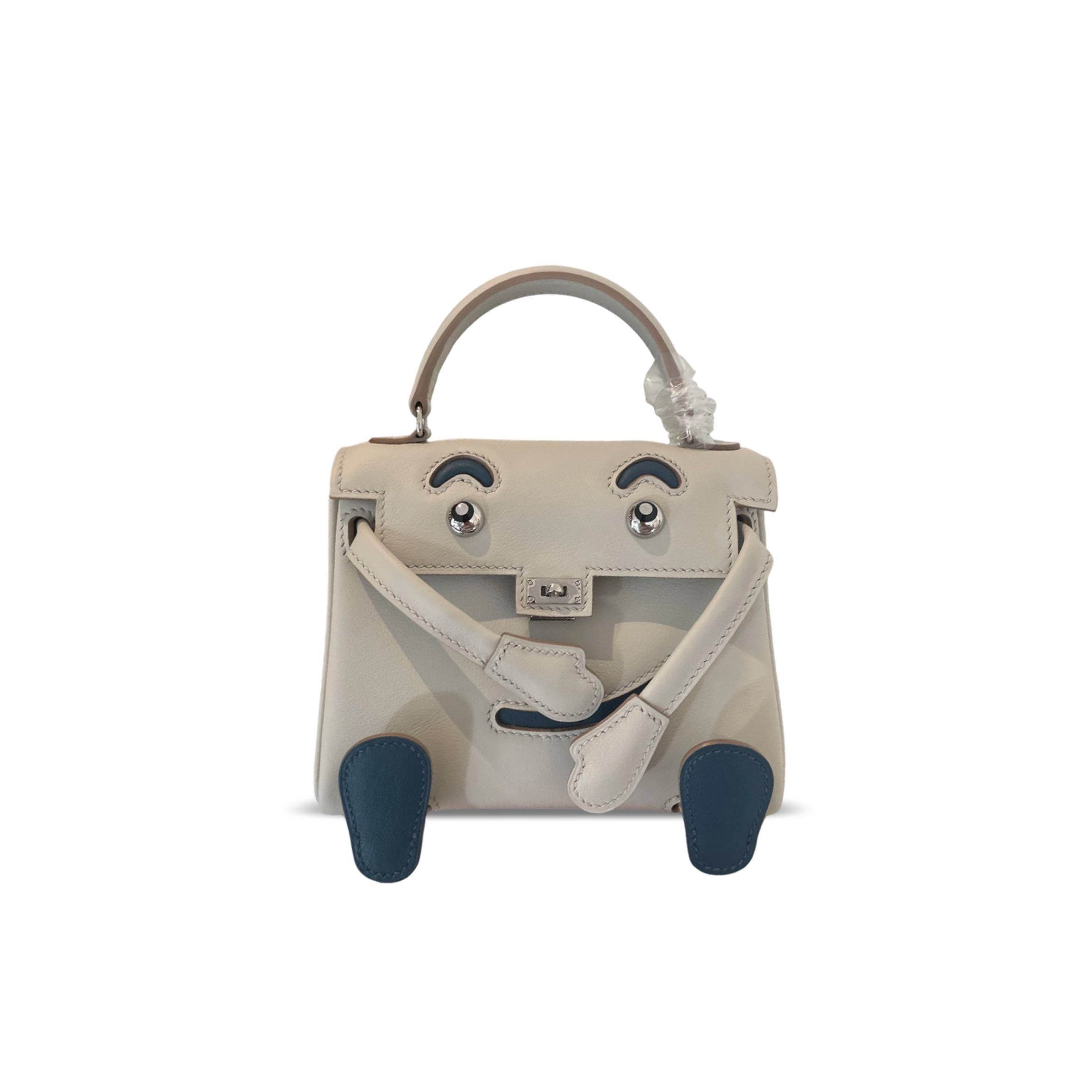 H**mes MASTER KELLY DOLL SWIFT PALLADIUM HARDWARE (16*12*7cm)